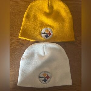 Kids' Beanie Set in Yellow and White